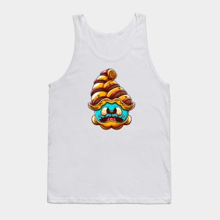 Confused cartoon croissant Tank Top